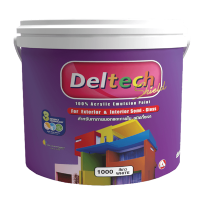 สีน้ำกึ่งเงา DELTECH SHIELD ขนาด 2.5L เบส C