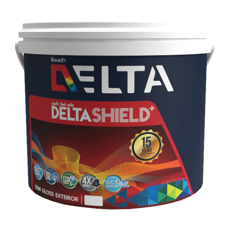 สีน้ำกึ่งเงา DELTA SHIELD PLUS ขนาด 2.5L เบส A